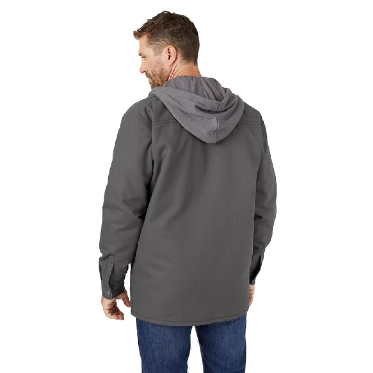 Fleece Hooded Duck Shirt Jacket with Hydroshield
