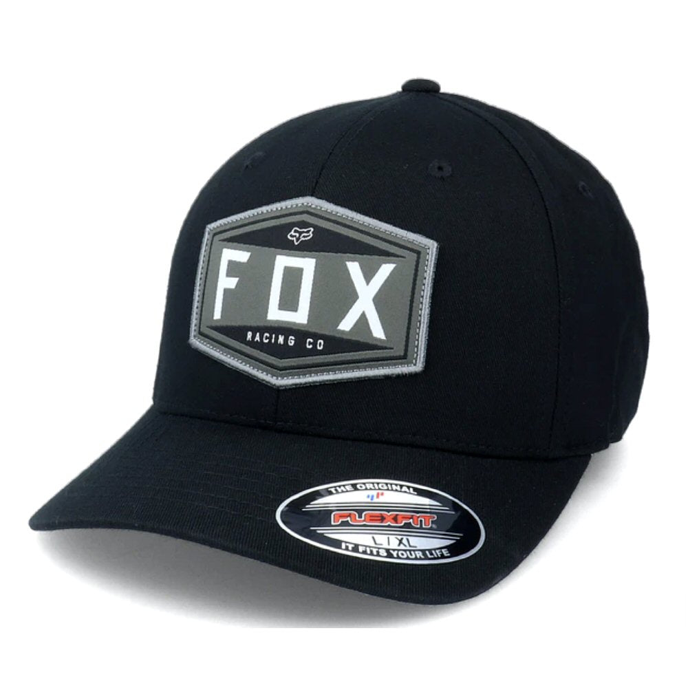 Fox Racing Emblem Flexfit Hat -Black - Main Image