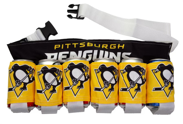 Officially Licensed NHL 6 Pack Beer Belt - Pittsburgh Penguins