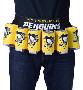 Officially Licensed NHL 6 Pack Beer Belt - Pittsburgh Penguins
