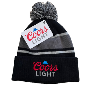 Officially Licensed Coors Lite Pom Pom Winter Hat