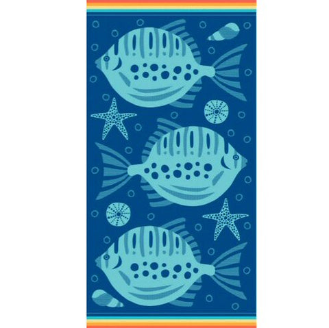 Jacquard Underwater Life  Luxurious Towel