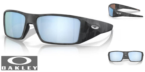 Oakley Heliostat Sunglasses - Matte Black Camo Frame/Prizm Deep Water Polarized Lenses