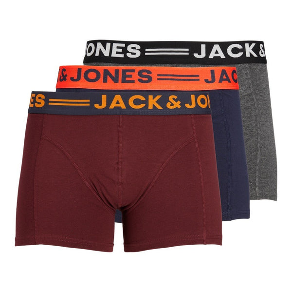 Jack & Jones Men's 3 Pack Cotton Trunks - Linchfield