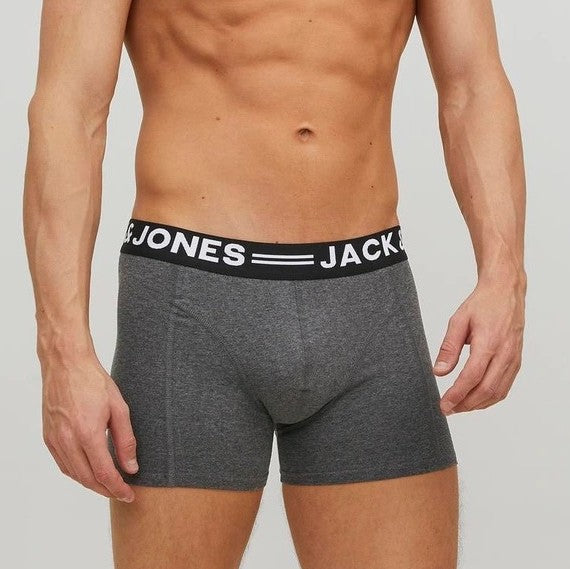 Jack & Jones Men's 3 Pack Cotton Trunks - Linchfield