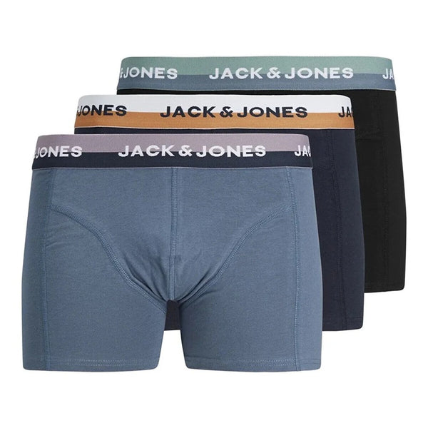 Jack & Jones Men's 3 Pack Cotton Trunks - Heric