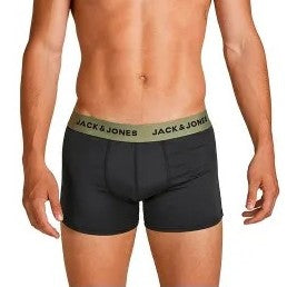 Jack & Jones Men's 3 Pack Microfibre Trunks - Flower