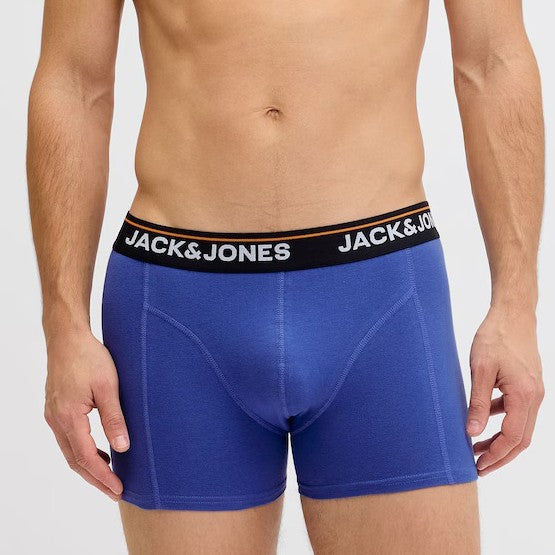 Jack & Jones Men's 3 Pack Cotton Trunks - Theodore