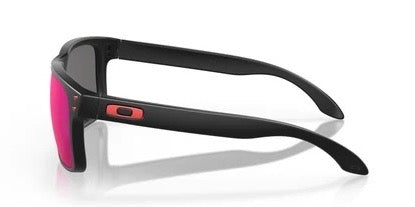 Oakley® Holbrook™ Sunglasses - Matte Black Frame/Positive Red Iridium Lenses