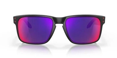 Oakley® Holbrook™ Sunglasses - Matte Black Frame/Positive Red Iridium Lenses