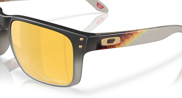 Oakley® Holbrook™ Troy Lee Designs Sunglasses - Black Fade Frame/Prizm 24K Polarized Lenses