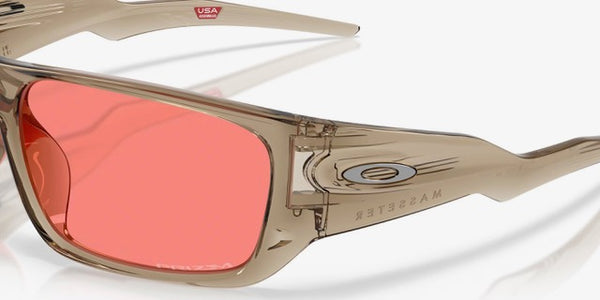 Oakley® Masseter™ Sunglasses - Transparent Sand Frame/Prizm Peach Lenses