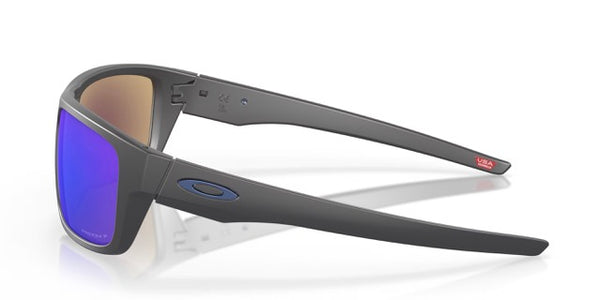 Oakley® Drop Point™ Sunglasses - Matte Dark Grey Frame/Prizm Sapphire Iridium Polarized Lenses