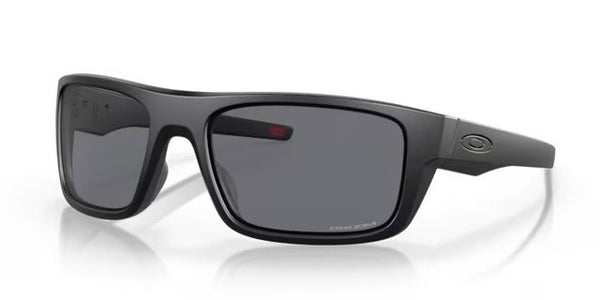 Oakley® Drop Point™ Sunglasses - Matte Black Frame/Grey Lenses