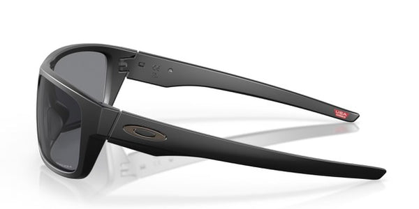 Oakley® Drop Point™ Sunglasses - Matte Black Frame/Grey Lenses