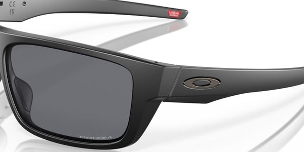 Oakley® Drop Point™ Sunglasses - Matte Black Frame/Grey Lenses