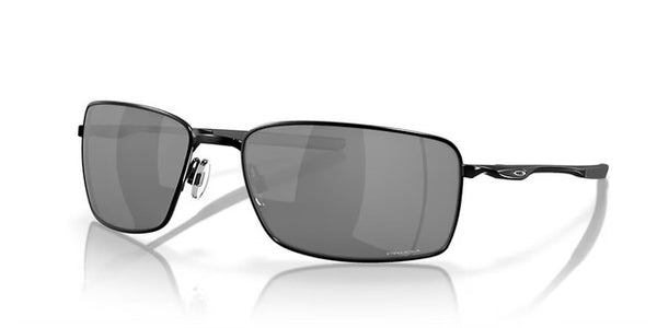 Oakley® Square Wire Sunglasses - Matte Black Frame/Black Iridium Polarized Lenses