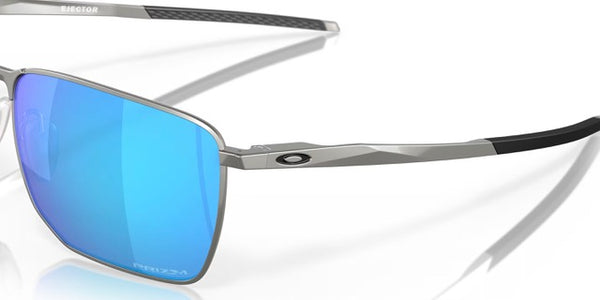 Oakley® Ejector™ Sunglasses - Satin Chrome Frame/Prizm Sapphire Lenses