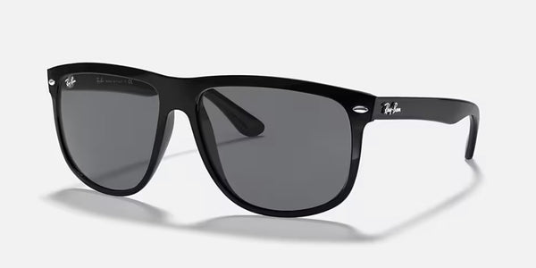 Ray-Ban® Boyfriend™ Sunglasses Polished Black Frame/Dark Grey Lenses