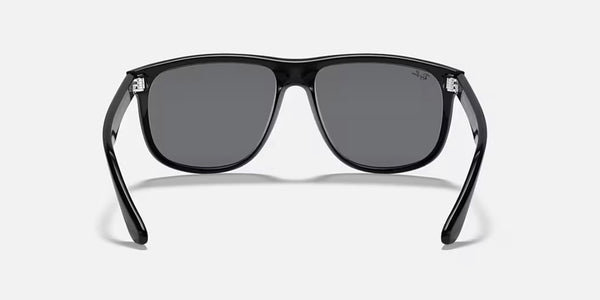 Ray-Ban® Boyfriend™ Sunglasses Polished Black Frame/Dark Grey Lenses
