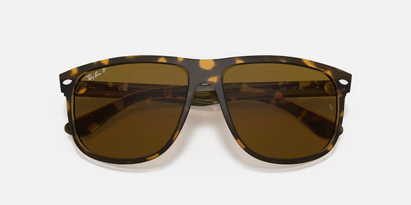 Ray-Ban® Boyfriend™ Sunglasses Light Havana Frame/Brown Polarized Lenses