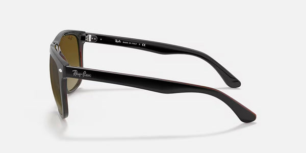 Ray-Ban® Boyfriend™ Sunglasses Black on Brown Frame/Brown Gradient Dark Brown Lenses