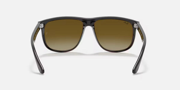 Ray-Ban® Boyfriend™ Sunglasses Black on Brown Frame/Brown Gradient Dark Brown Lenses