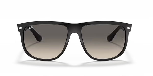 Ray-Ban® Boyfriend™ Sunglasses Matte Black Frame/Grey Gradient Dark Grey Lenses