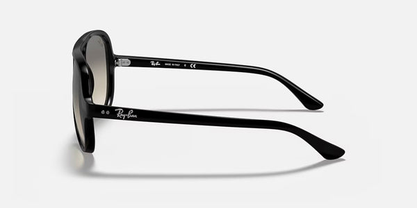 Ray-Ban® Cats 5000 Classic™ Sunglasses - Polished Black Frame/Clear Gradient Grey Lenses