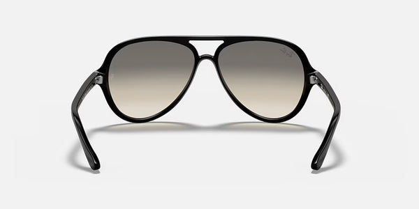 Ray-Ban® Cats 5000 Classic™ Sunglasses - Polished Black Frame/Clear Gradient Grey Lenses