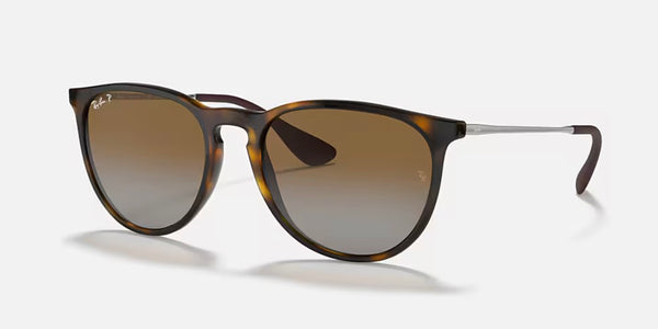Ray-Ban® Erika™ Sunglasses - Polished Light Havana Frame/Brown Gradient Polarized Lenses