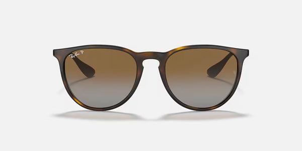 Ray-Ban® Erika™ Sunglasses - Polished Light Havana Frame/Brown Gradient Polarized Lenses