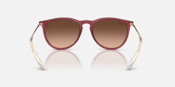 Ray-Ban® Erika™ Sunglasses - Polished Transparent Violet Frame/Pink Gradient Brown Lenses