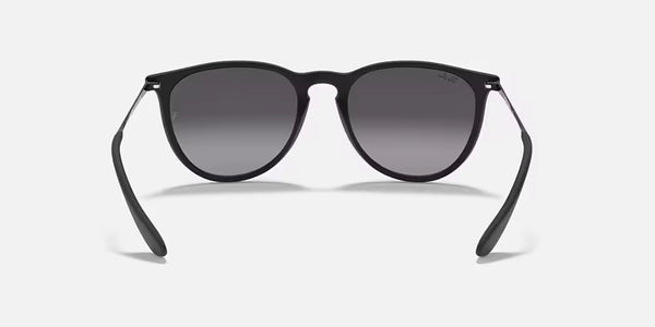 Ray-Ban® Erika™ Sunglasses - Matte Rubber Black Frame/Grey Gradient Lenses
