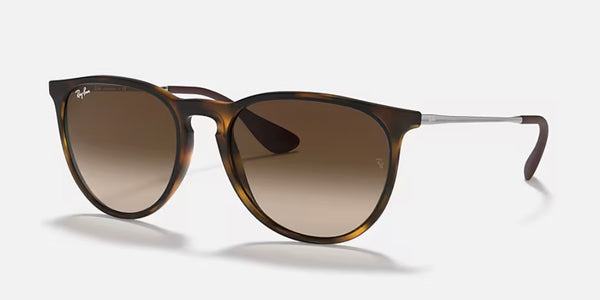 Ray-Ban® Erika™ Sunglasses - Matte Rubber Havana Frame/Brown Gradient Lenses
