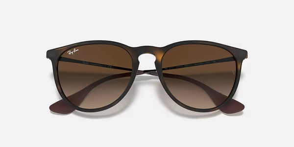 Ray-Ban® Erika™ Sunglasses - Matte Rubber Havana Frame/Brown Gradient Lenses