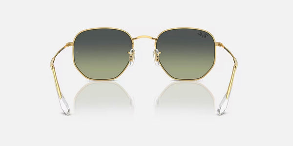 Ray-Ban® Hexagonal™ Sunglasses - Polished Arista Gold Frame/Vintage Green Lenses