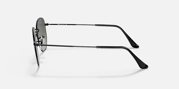 Ray-Ban® Hexagonal™ Sunglasses - Polished Black Frame/Grey Gradient Lenses