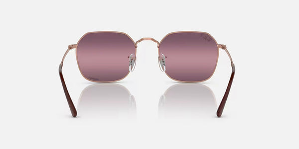 Ray-Ban® Jim™ Sunglasses - Polished Rose Gold Frame/Gold-Red Polarized Lenses