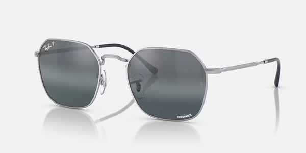 Ray-Ban® Jim™ Sunglasses - Polished Silver Frame/Silver-Blue Polarized Lenses