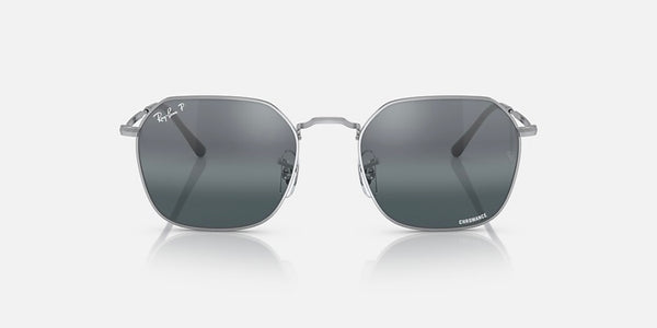Ray-Ban® Jim™ Sunglasses - Polished Silver Frame/Silver-Blue Polarized Lenses