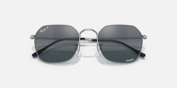 Ray-Ban® Jim™ Sunglasses - Polished Silver Frame/Silver-Blue Polarized Lenses