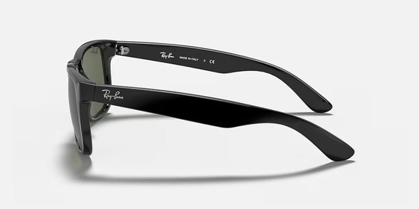 Ray-Ban® Justin™ Sunglasses - Polished Black Frame/Dark Green Lenses