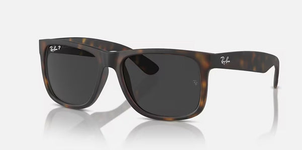 Ray-Ban® Justin™ Sunglasses - Matte Havana Frame/Dark Grey Polarized Lenses