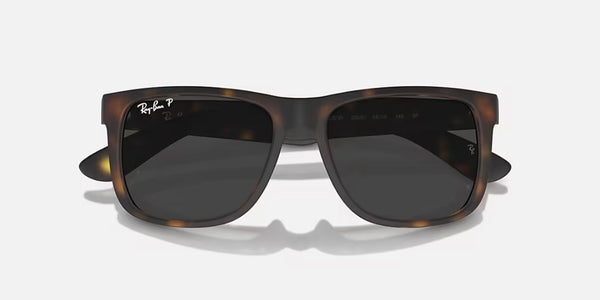 Ray-Ban® Justin™ Sunglasses - Matte Havana Frame/Dark Grey Polarized Lenses