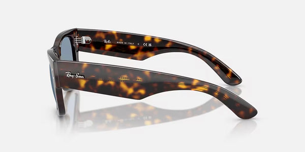 Ray-Ban® Mega Wayfarer™ Sunglasses - Polished Havana Frame/Blue Lenses