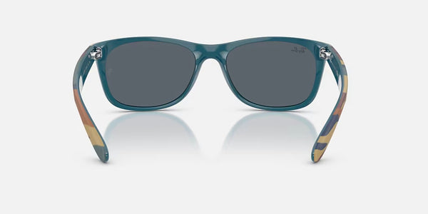 Ray-Ban® New Wayfarer™ Sunglasses - Matte Blue & Blue Camouflage Frame/Blue Lenses
