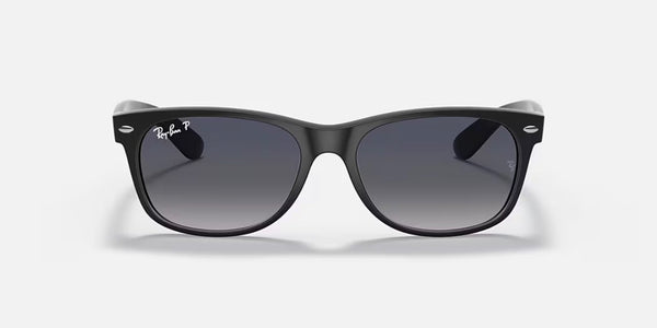 Ray-Ban® New Wayfarer™ Sunglasses - Matte Black Frame/Blue Gradient Polarized Lenses