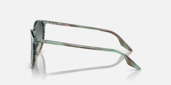 Ray-Ban® RB2204™ Sunglasses - Polished Striped Blue & Green Frame/Blue Vintage Lenses