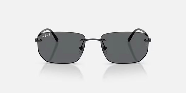 Ray-Ban® RB3768™ Sunglasses - Polished Black Frame/Dark Grey Polarized Lenses